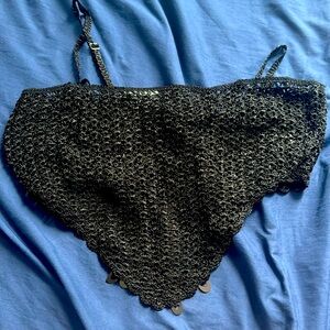 Black crop top forever 21